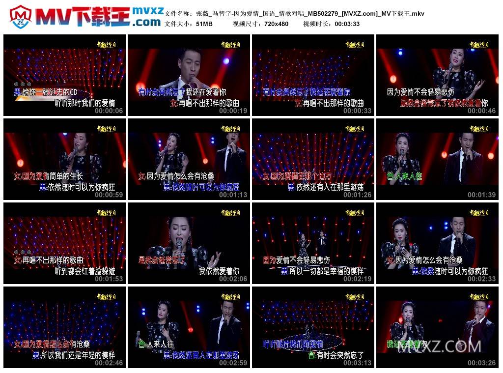 张薇_马智宇-因为爱情_国语_情歌对唱_MB502279